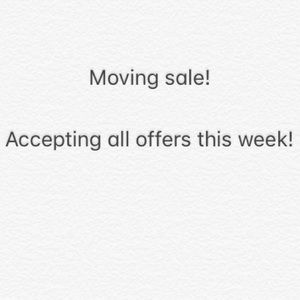 Accepting all offers on ⚡️ items!